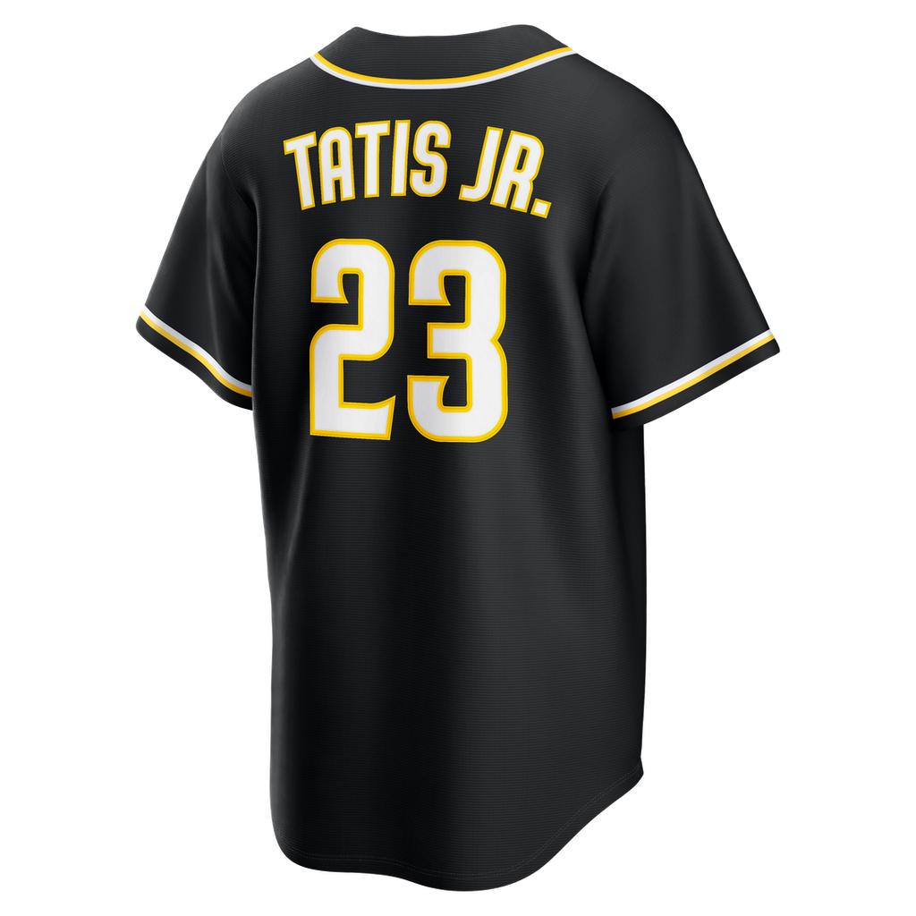 San Diego Padres Fernando Tatis Jr. Nike Fashion Replica Black Out Jersey product image 7, provided for visual reference and