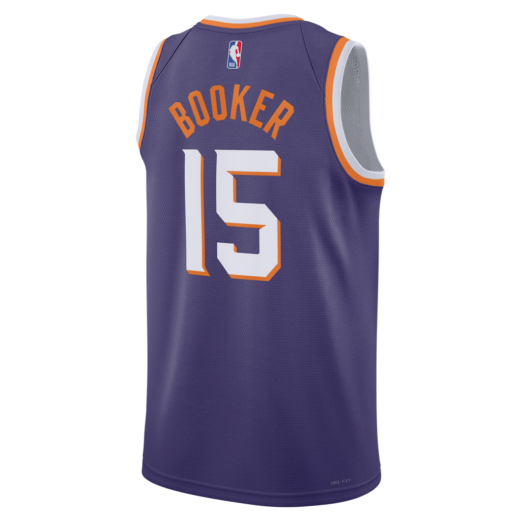 Phoenix Suns Nike Icon Edition Swingman Jersey - Purple - Devin Booker - Unisex product image 4, provided for visual