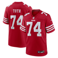 San Francisco 49ers Brett Toth Nike Scarlet Team Game Jersey product image 1, provided for visual reference and product