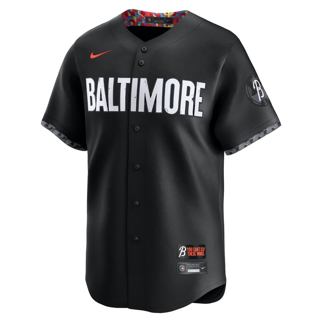 Baltimore Orioles Nike Black City Connect Limited Jersey product image 2, provided for visual reference and product detail