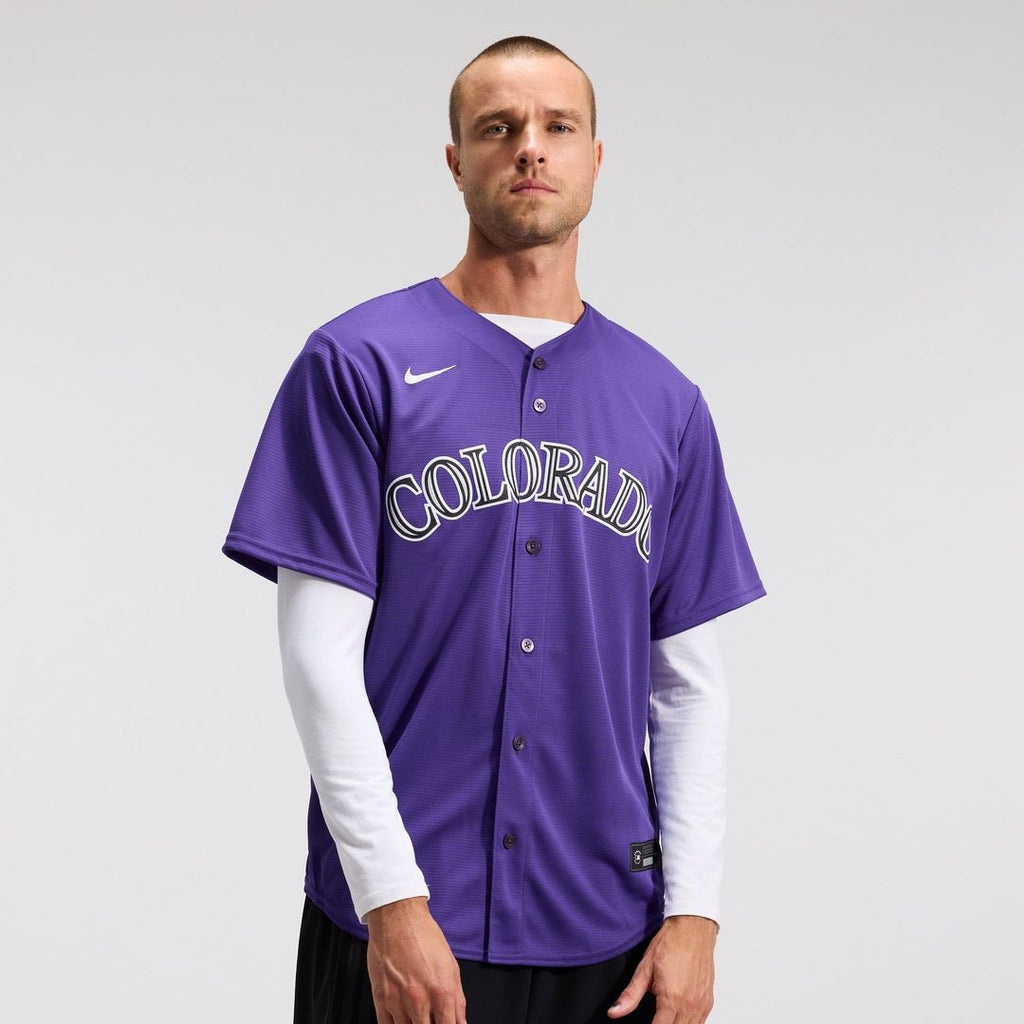 Colorado Rockies Nike Purple Alternate Replica Team Jersey product image 13, provided for visual reference and product