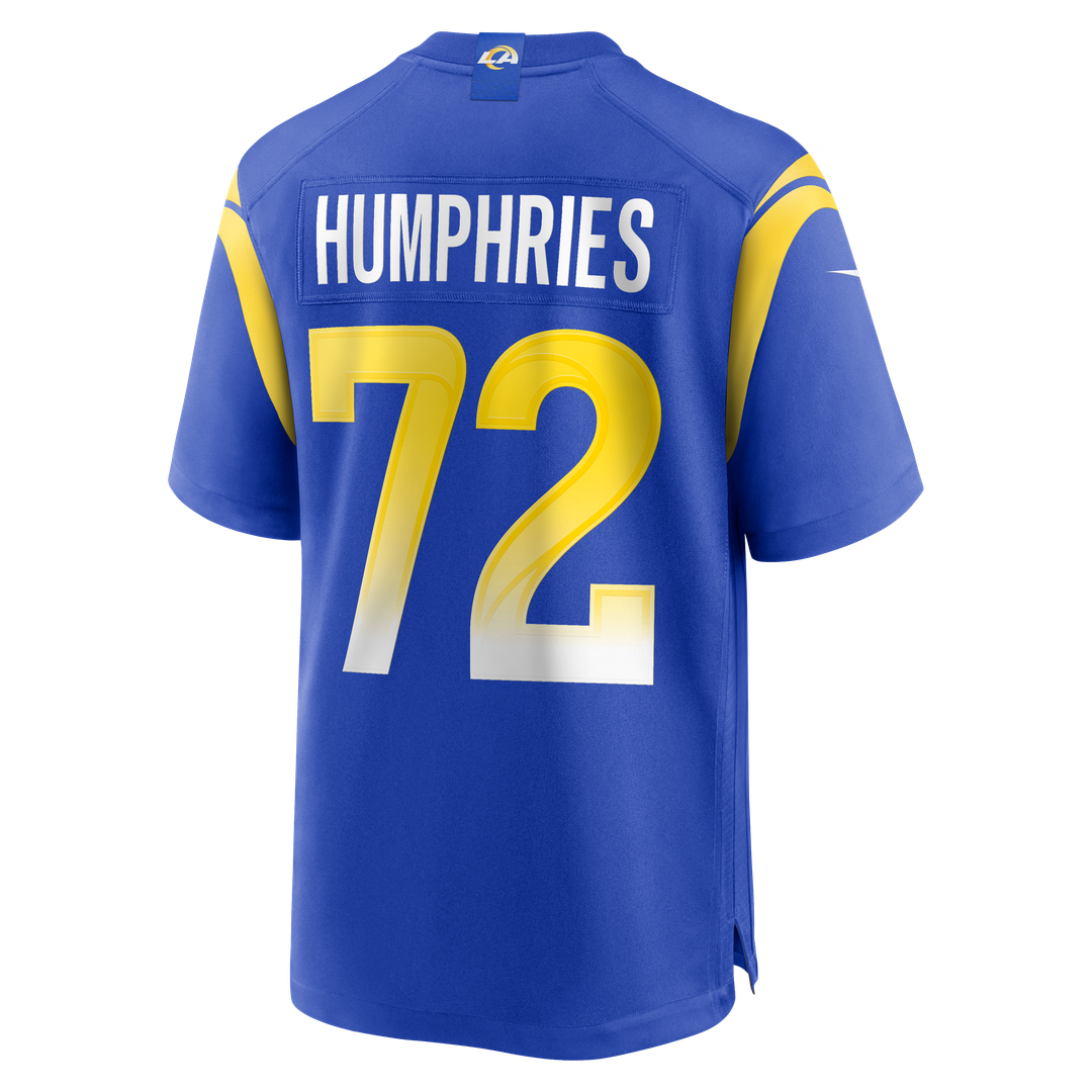 Los Angeles Rams D.J. Humphries Nike Royal Team Game Jersey product image 3, provided for visual reference and product