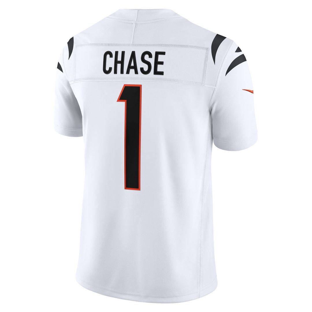Cincinnati Bengals Ja'Marr Chase Nike Orange Alternate Vapor F.U.S.E. Stitched Limited Jersey product image 12, provided for