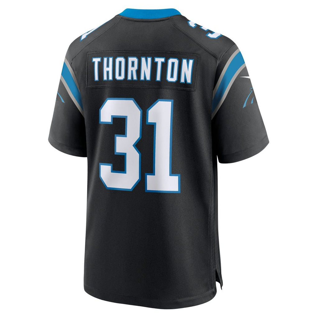 Carolina Panthers Corey Thornton Nike Black Team Game Jersey product image 3, provided for visual reference and product