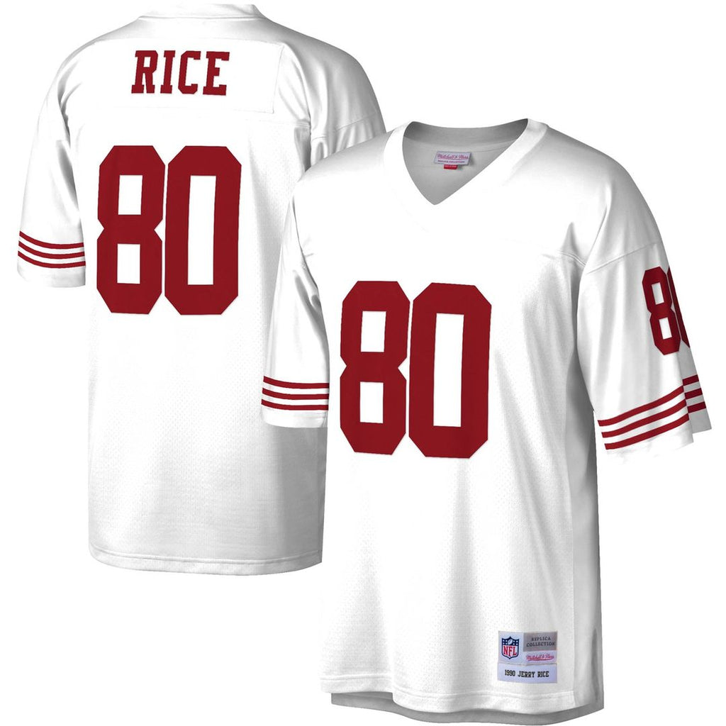 San Francisco 49ers Jerry Rice Mitchell & Ness Scarlet Legacy Replica Jersey product image 7, provided for visual reference
