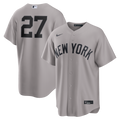 New York Yankees Giancarlo Stanton Nike Gray Road Replica Jersey product image 1, provided for visual reference and product