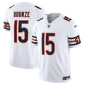 Chicago Bears Rome Odunze Nike White Vapor F.U.S.E. Stitched Limited Jersey product image 1, provided for visual reference