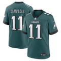 Philadelphia Eagles Jihaad Campbell Nike Midnight Green Team Game Jersey product image 1, provided for visual reference and