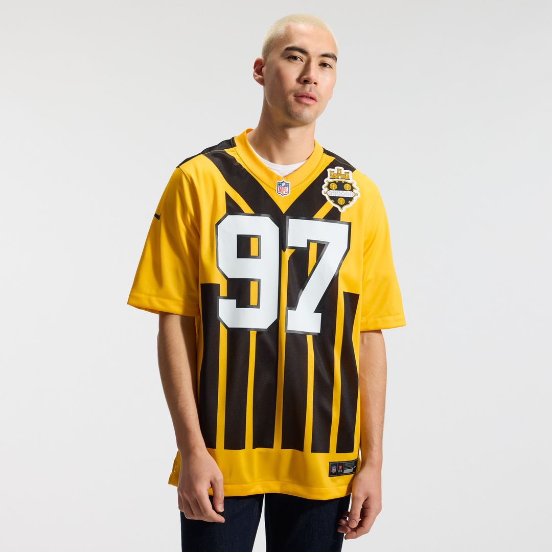 Pittsburgh Steelers Cameron Heyward Nike Gold Alternate 1933 Throwback Game Jersey product image 15, provided for visual