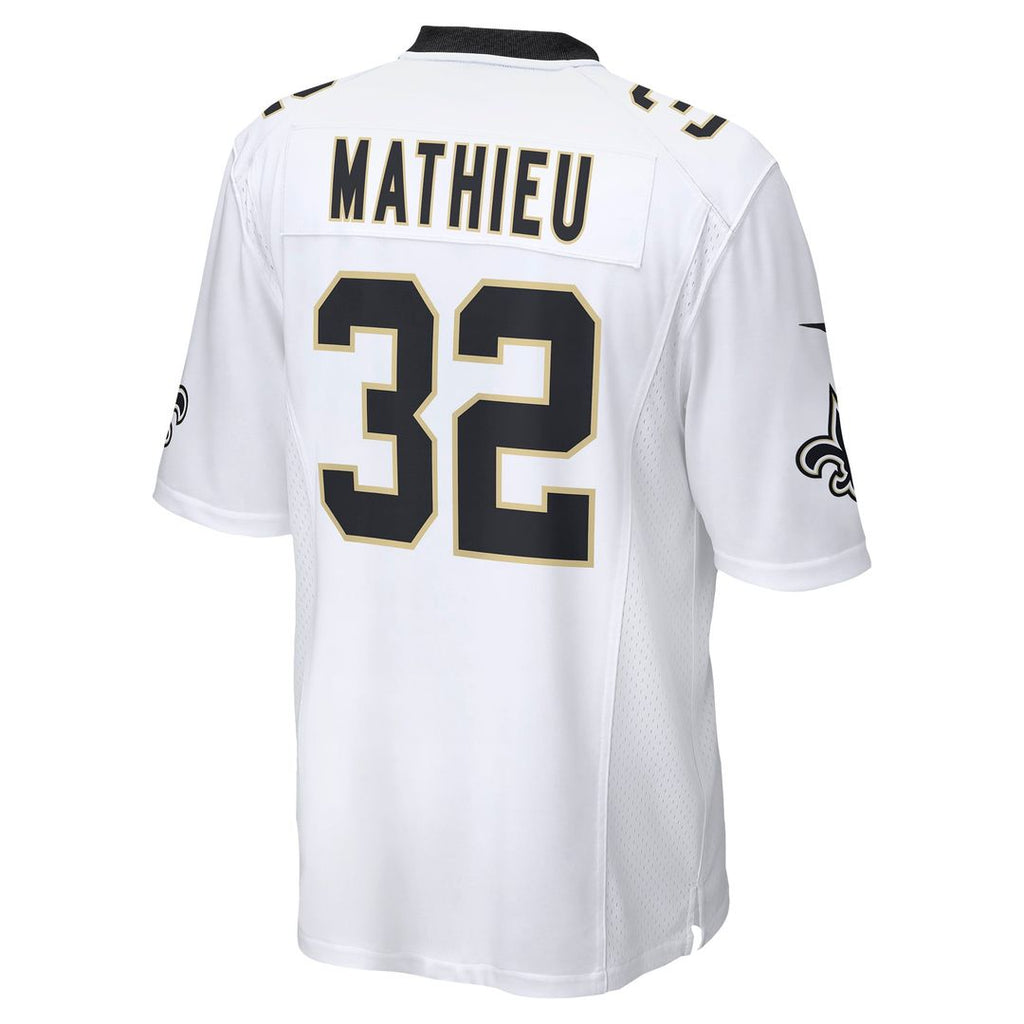 New Orleans Saints Tyrann Mathieu Nike White Game Jersey product image 3, provided for visual reference and product detail