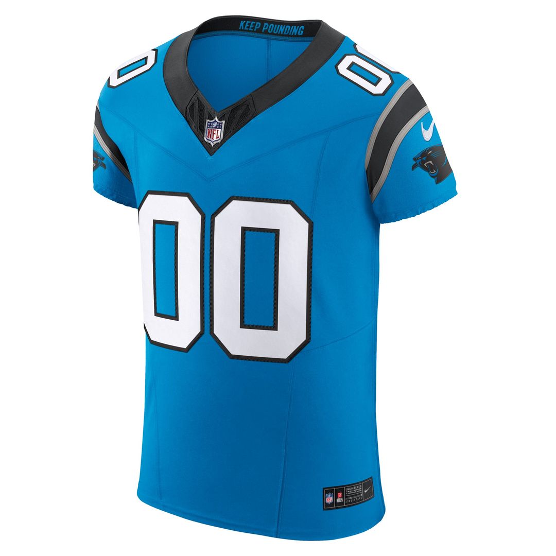 Carolina Panthers Nike Blue Vapor F.U.S.E. Elite Custom Jersey product image 2, provided for visual reference and product