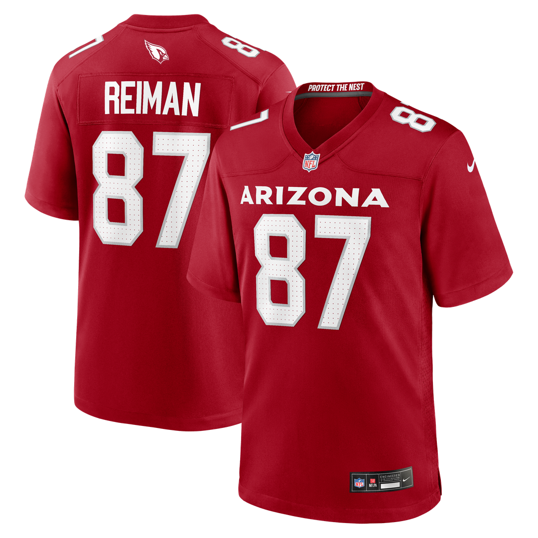 Arizona Cardinals Tip Reiman Nike Cardinal Team Game Jersey product image 1, provided for visual reference and product