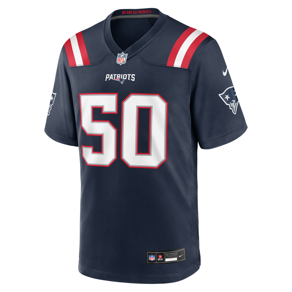 New England Patriots Mike Vrabel Nike White Retired Player Game Jersey product image 8, provided for visual reference and