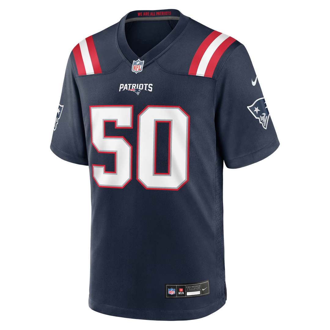 New England Patriots Mike Vrabel Nike Navy Game Retired Player Jersey product image 10, provided for visual reference and