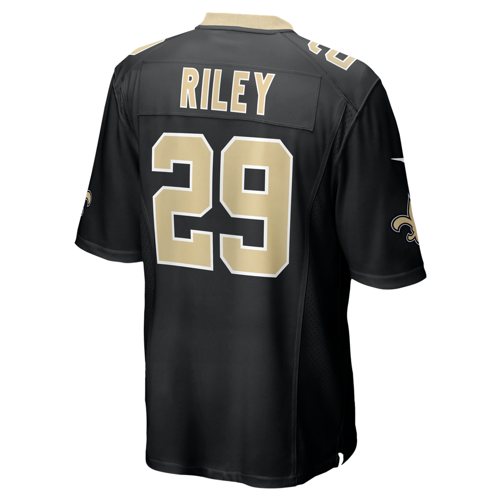 New Orleans Saints Quincy Riley Nike Black Team Game Jersey product image 3, provided for visual reference and product