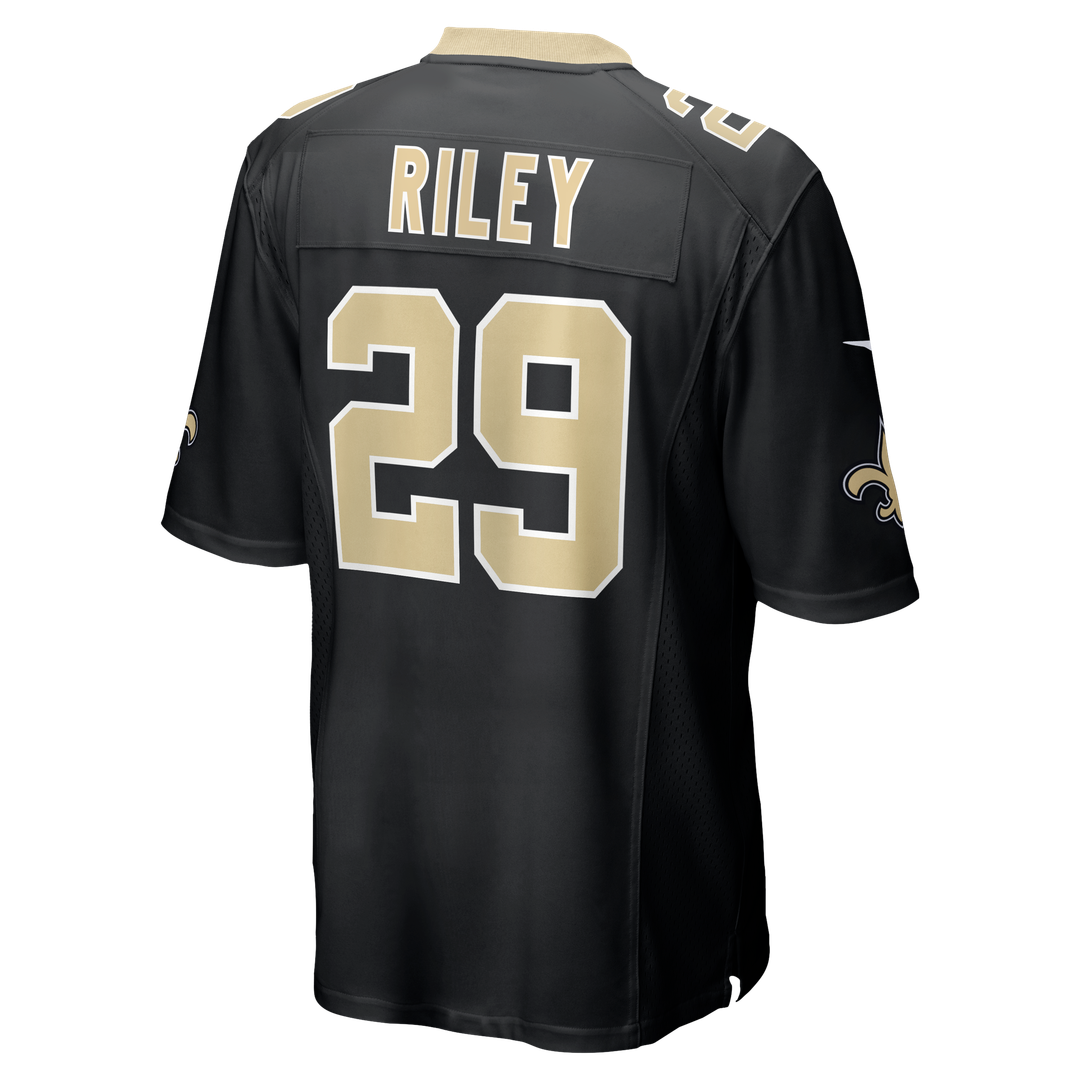 New Orleans Saints Quincy Riley Nike Black Team Game Jersey product image 3, provided for visual reference and product