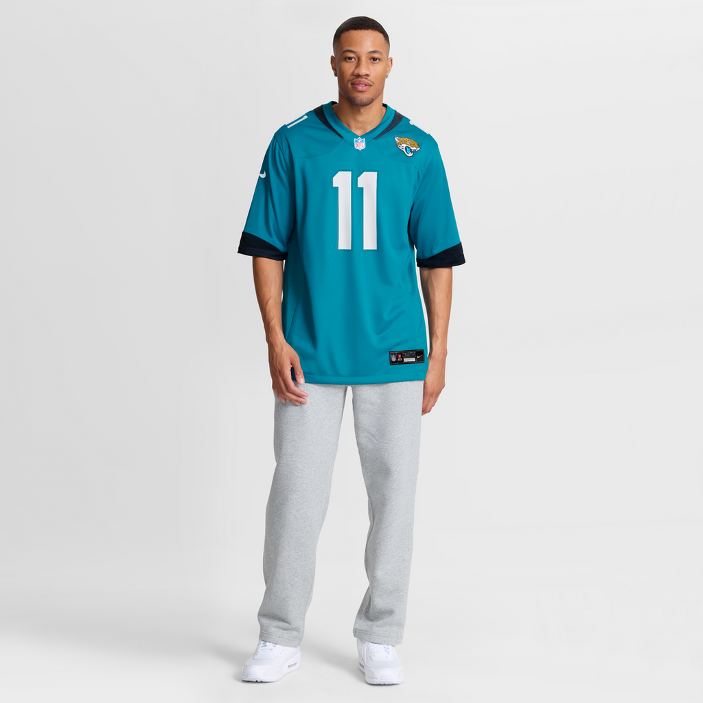 Jacksonville Jaguars Parker Washington Nike Teal Team Game Jersey product image 7, provided for visual reference and product