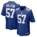 New York Giants Chauncey Golston Nike Royal Team Game Jersey product image 1, provided for visual reference and product
