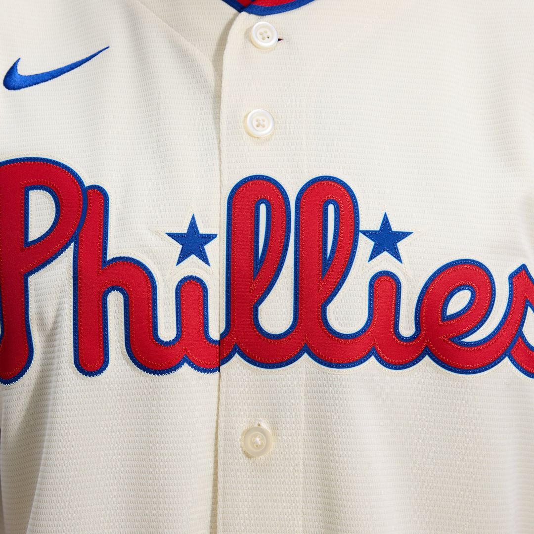 Philadelphia Phillies Nike Cream Alternate Replica Jersey product image 10, provided for visual reference and product detail