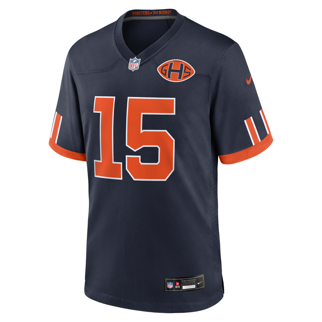 Chicago Bears Rome Odunze Nike Navy 2026 Rivalries Collection Game Jersey product image 6, provided for visual reference and