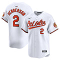 Baltimore Orioles Gunnar Henderson Nike White Home Limited Player Jersey product image 1, provided for visual reference and