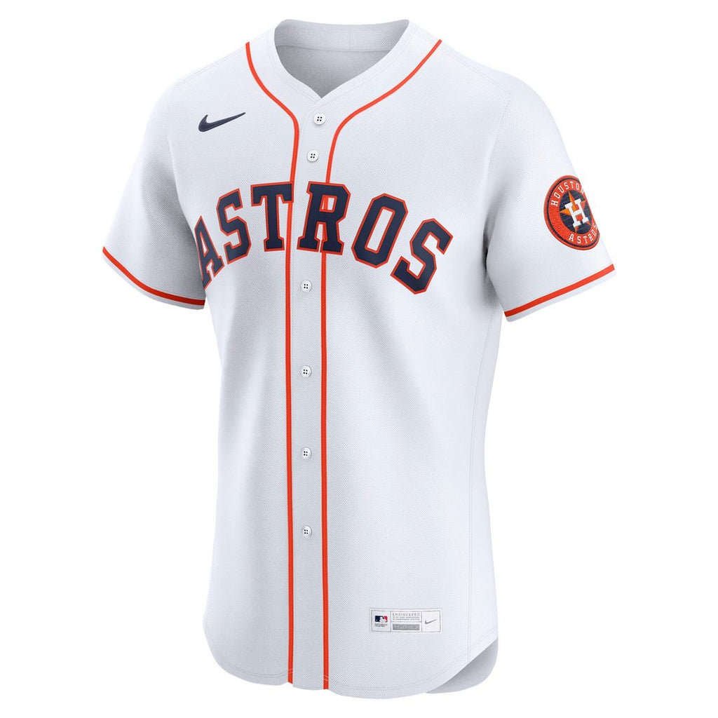 Houston Astros Nike White Home Elite Jersey product image 2, provided for visual reference and product detail review