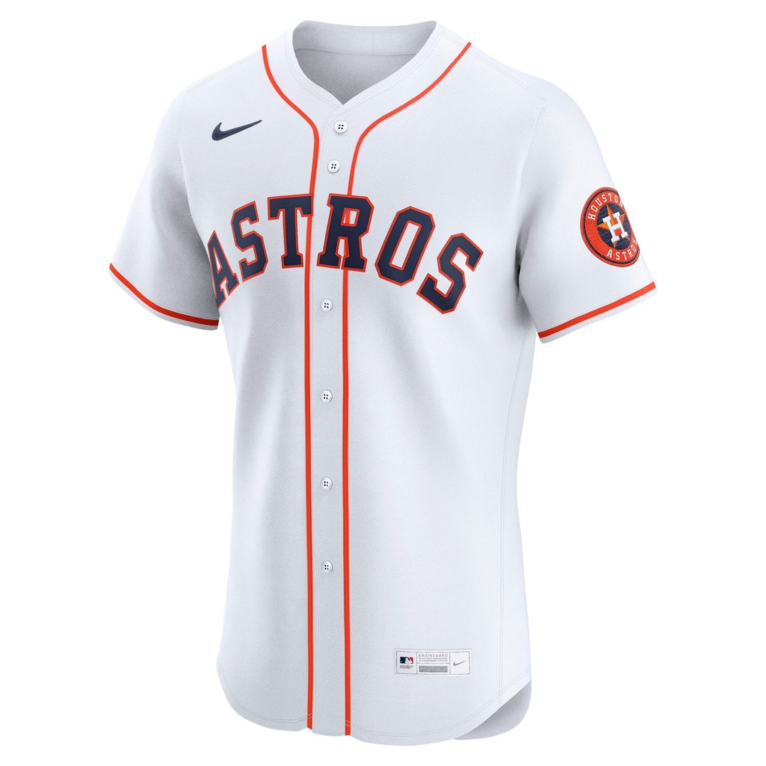 Houston Astros Nike White Home Elite Jersey product image 2, provided for visual reference and product detail review
