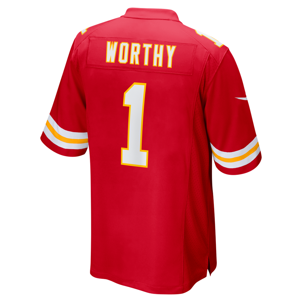 Kansas City Chiefs Xavier Worthy Nike Red Player Game Jersey product image 3, provided for visual reference and product