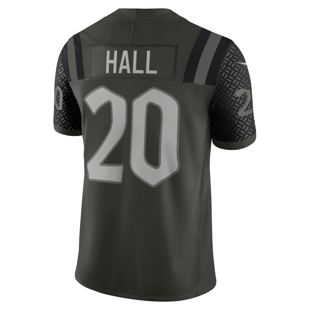 New York Jets Breece Hall Nike Green Rivalries Collection Stitched Limited Jersey product image 3, provided for visual