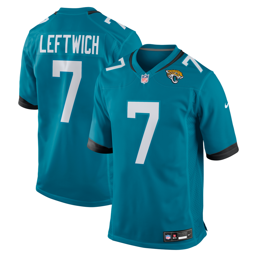 Jacksonville Jaguars Byron Leftwich Nike Teal Retired Player Game Jersey product image 1, provided for visual reference and