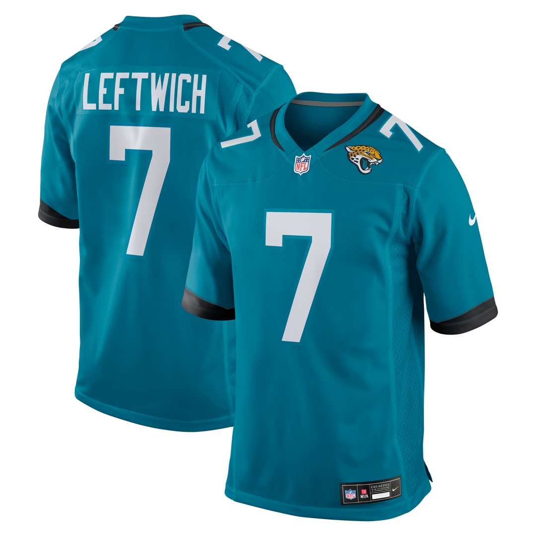 Jacksonville Jaguars Byron Leftwich Nike Teal Retired Player Game Jersey product image 1, provided for visual reference and