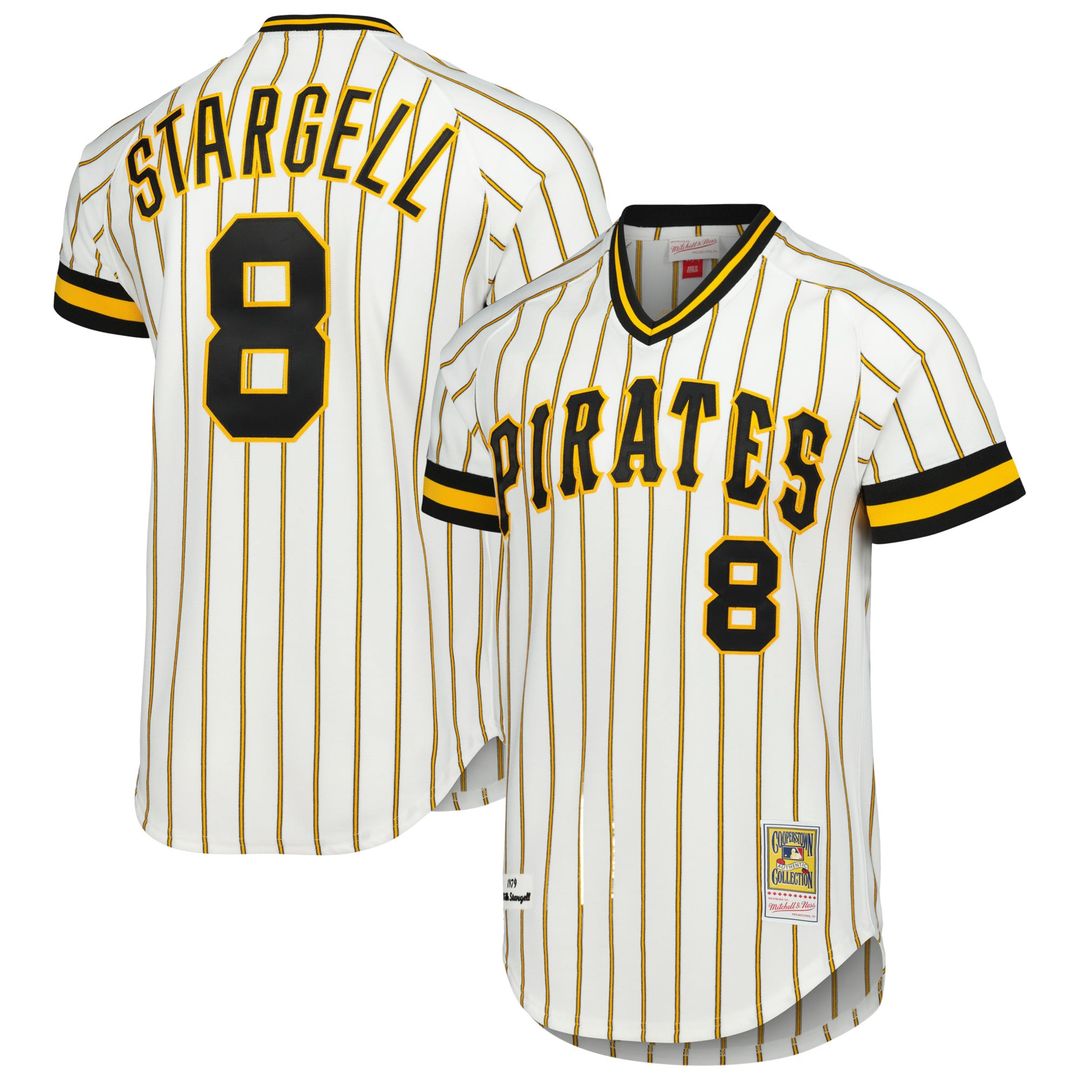 Pittsburgh Pirates Willie Stargell Mitchell & Ness White Cooperstown Collection 1979 Authentic Jersey product image 1,