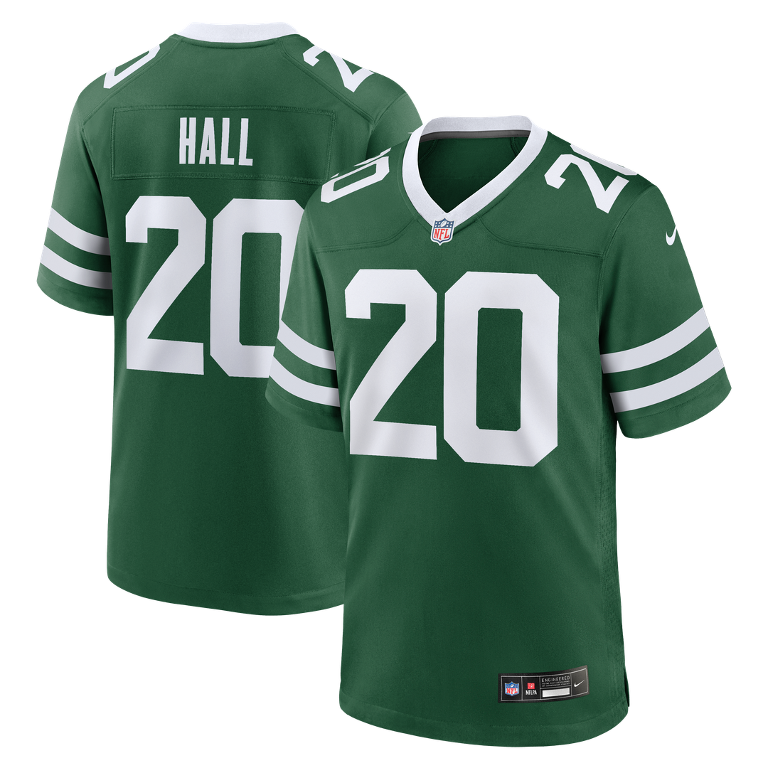 New York Jets Breece Hall Nike Legacy White Game Jersey product image 7, provided for visual reference and product detail