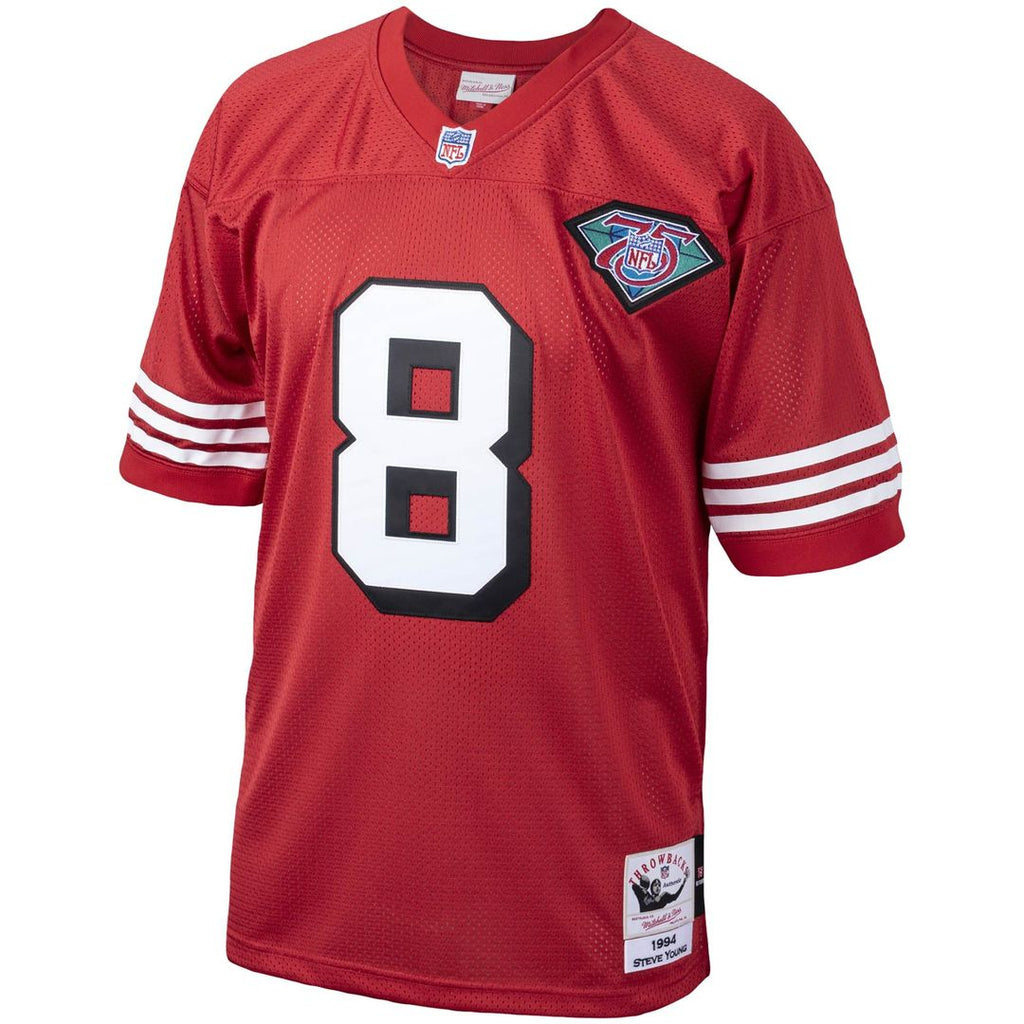 San Francisco 49ers 1994 Steve Young Mitchell & Ness Scarlet Authentic Throwback Retired Player Jersey product image 2,
