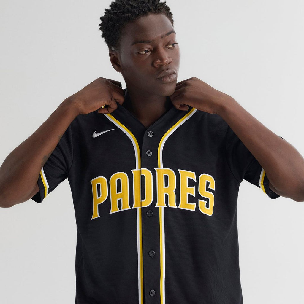 San Diego Padres Jackson Merrill Nike Fashion Replica Black Out Jersey product image 9, provided for visual reference and
