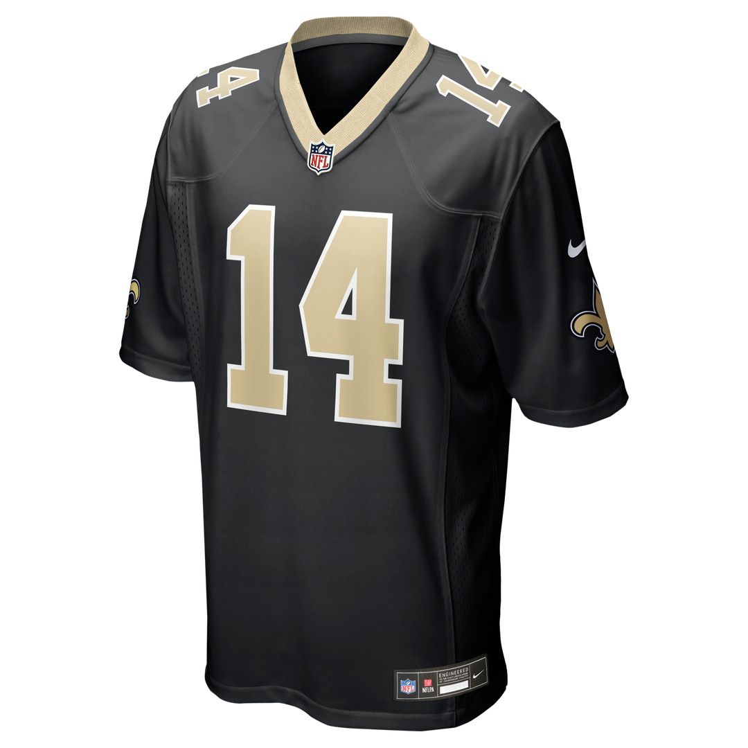 New Orleans Saints Devaughn Vele Nike Black Team Game Jersey product image 2, provided for visual reference and product