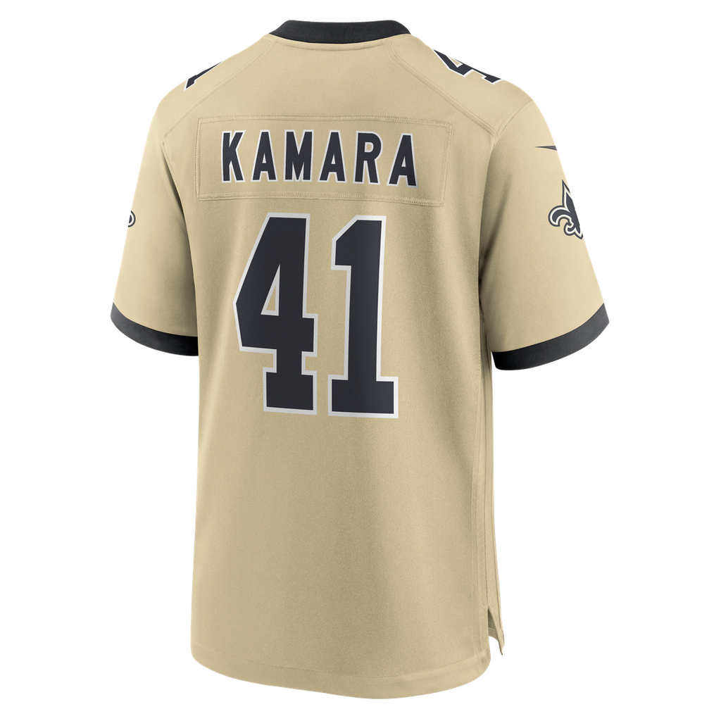 New Orleans Saints Alvin Kamara Nike Black Game Jersey product image 26, provided for visual reference and product detail