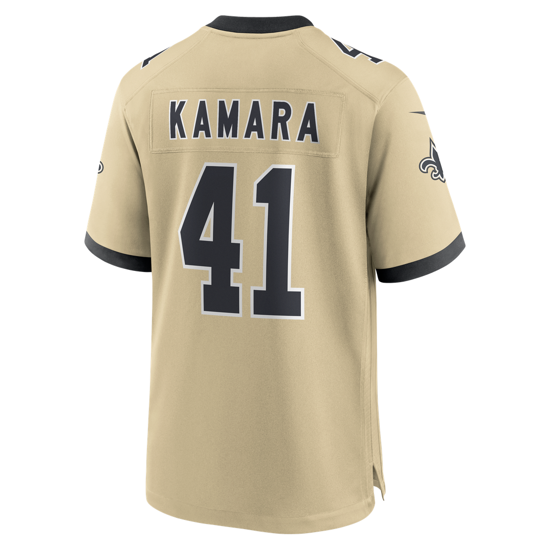 New Orleans Saints Alvin Kamara Nike Black Game Jersey product image 26, provided for visual reference and product detail