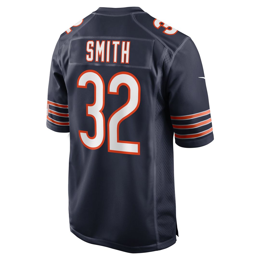 Chicago Bears Terell Smith Nike Navy Game Jersey product image 3, provided for visual reference and product detail review
