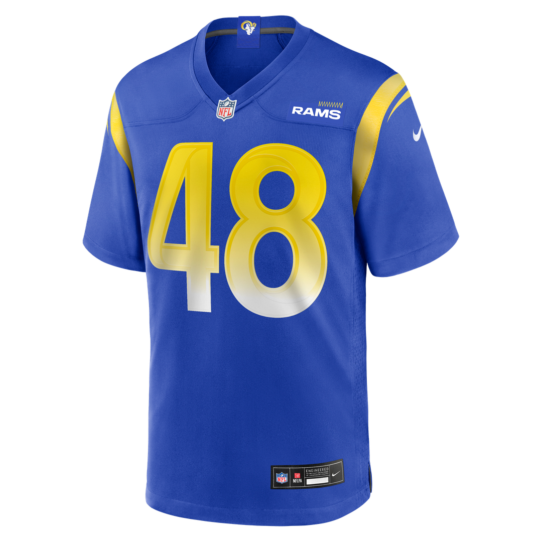 Los Angeles Rams Omar Speights Nike Royal Game Jersey product image 2, provided for visual reference and product detail