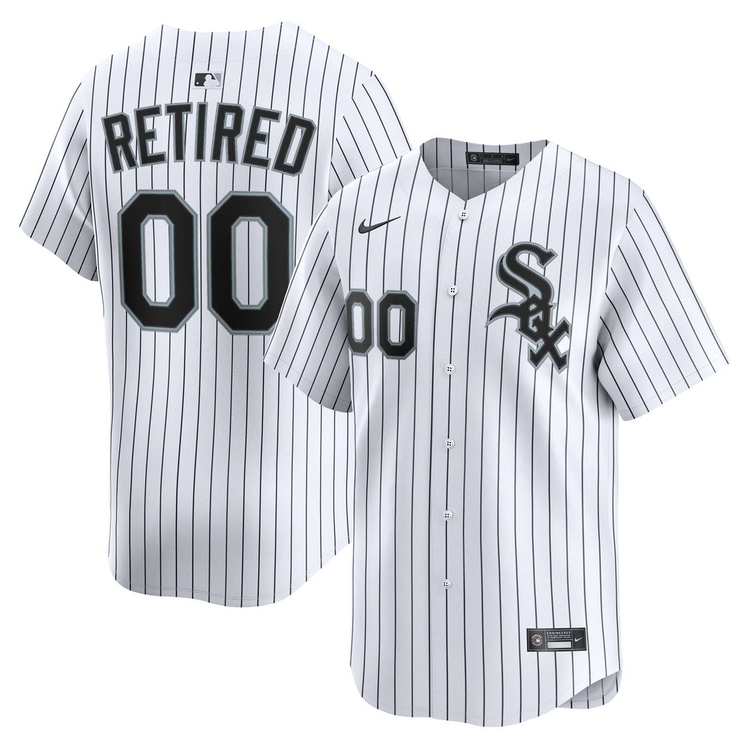 Chicago White Sox Nike White Home Limited Pick-A-Player Retired Roster Jersey product image 1, provided for visual reference