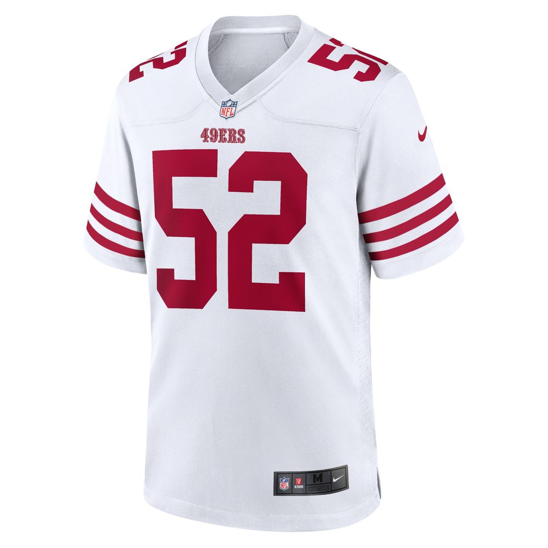 San Francisco 49ers Patrick Willis Nike White Retired Player Game Jersey product image 2, provided for visual reference and
