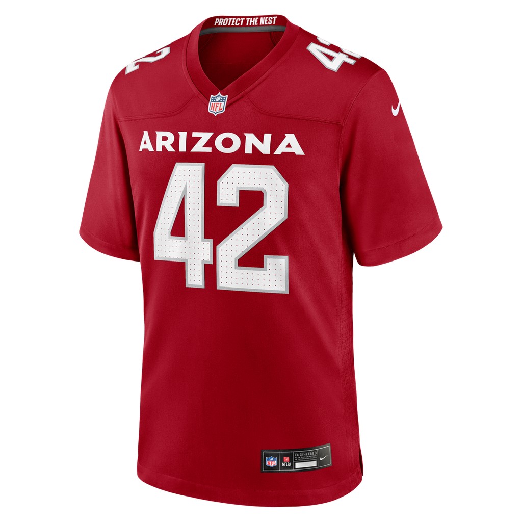 Arizona Cardinals Dadrion Taylor-Demerson Nike Cardinal Team Game Jersey product image 2, provided for visual reference and