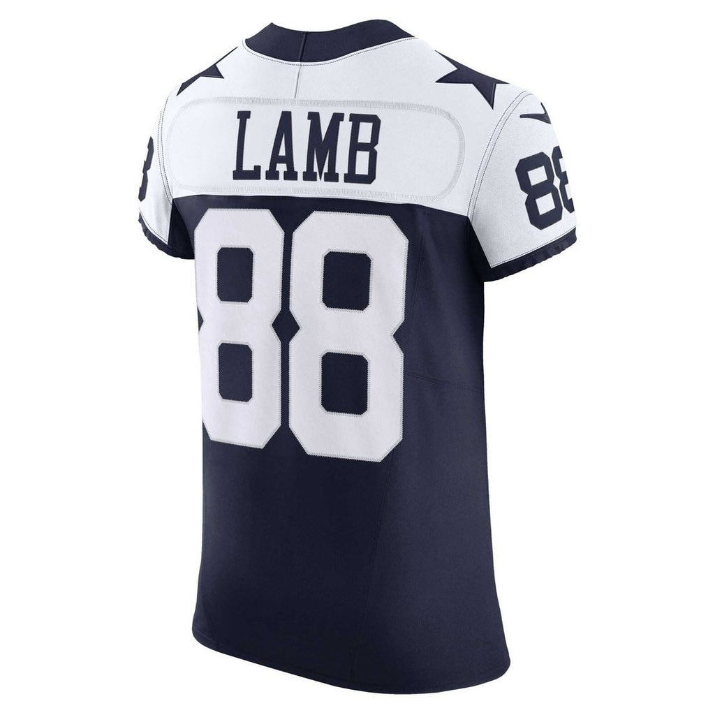 Dallas Cowboys CeeDee Lamb Nike Navy Alternate Vapor F.U.S.E. Elite Jersey product image 7, provided for visual reference
