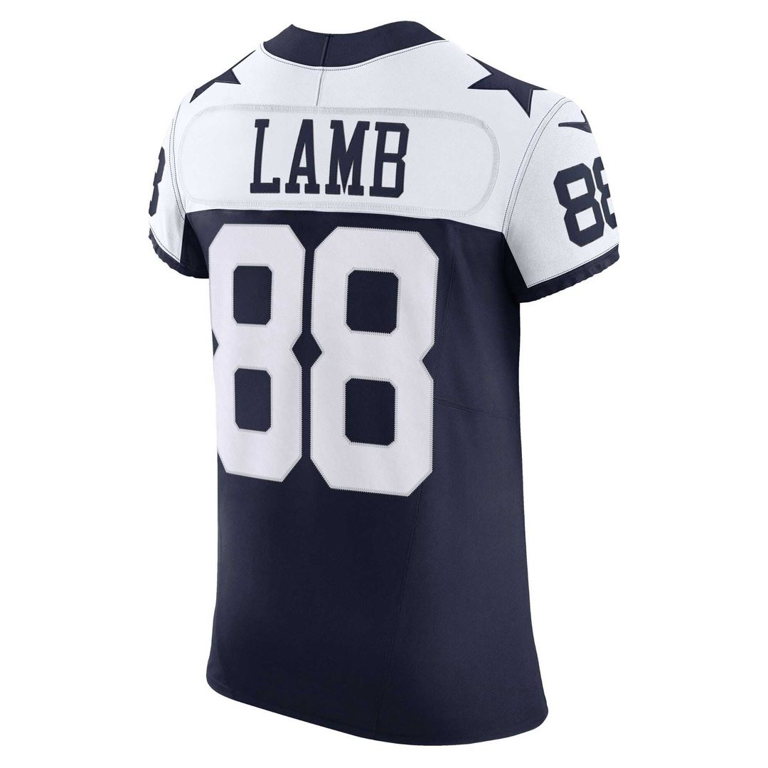 Dallas Cowboys CeeDee Lamb Nike Navy Alternate Vapor F.U.S.E. Elite Jersey product image 7, provided for visual reference