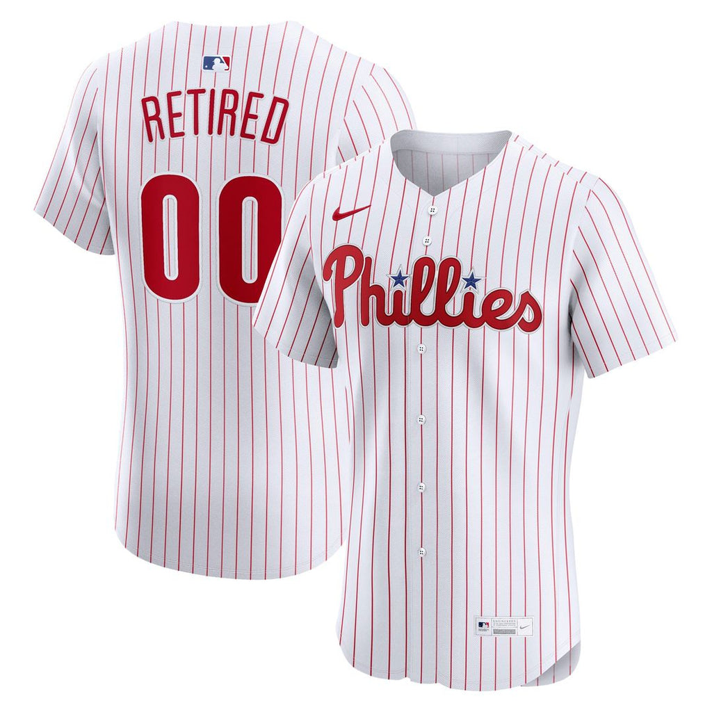 Philadelphia Phillies Nike White Home Elite Pick-A-Player Retired Roster Jersey product image 1, provided for visual