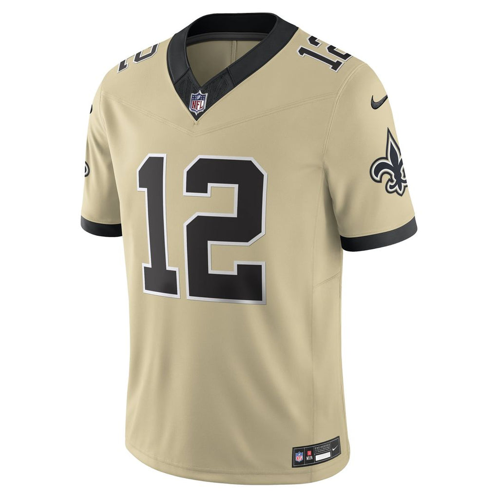 New Orleans Saints Chris Olave Nike Gold Alternate Gameday Golds Alternate Vapor F.U.S.E. Limited Jersey product image 5,