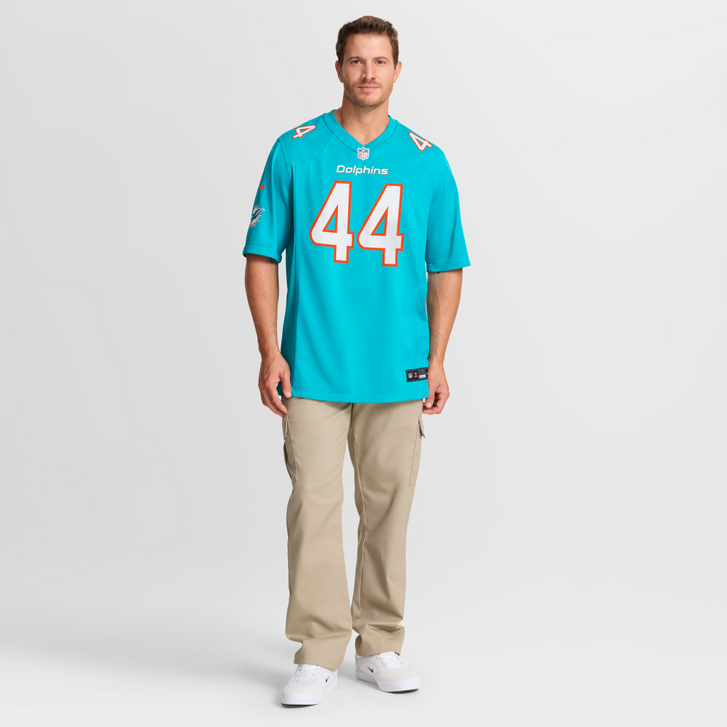 Miami Dolphins Chop Robinson Nike Aqua Game Jersey product image 7, provided for visual reference and product detail review