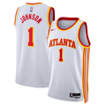 Atlanta Hawks Nike Association Edition Swingman Jersey - White - Jalen Johnson - Unisex product image 1, provided for visual
