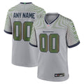 Seattle Seahawks Nike Gray Rivalries Collection Custom Game Jersey product image 1, provided for visual reference and